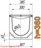 Комплект: лоток водоотводный Maxi ЛВ-30.38.36-Б бетонный с решеткой чугунной ВЧ