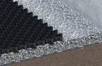 Решетка газонная волна РГ-60.40.5,1 пластиковая черная