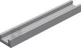 Лоток бетонный мелкосидящий  DN100, h 80, без уклона, класс C250