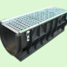 Комплект: Лоток водоотводный ЛВ–30.39.38-ПП пластиковый с решеткой ячеистой стальной кл. А (комплект) 087001