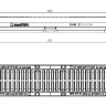Комплект: Лоток CompoMax Drive ЛВ–15.21.10–П полимербетонный с решеткой щелевой чугунной ВЧ кл.D и E