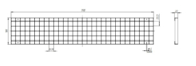 Решетка водоприемная Basic РВ-15.19.100-ОС [33x33x2] ячеистая стальная оцинкованная