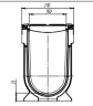 Комплект: Лоток CompoMax Drive ЛВ–15.21.31–П полимербетонный с решеткой щелевой чугунной ВЧ кл.D и E