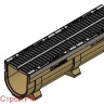 Лоток водоотводный CompoMax Drive ЛВ– 20.26.26–П полимербетонный с решеткой чугунной ВЧ (комплект)