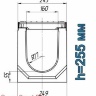 Комплект: лоток водоотводный BetoMax Maxi ЛВ-16.25.26-Б бетонный с решеткой чугунной ВЧ-50
