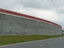 Подпорный стеновой блок из бетона