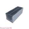 Комплект: лоток водоотводный Maxi ЛВ-30.38.61-Б бетонный с решеткой чугунной ВЧ