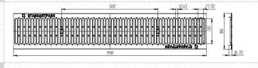Решетка водоприемная РВ -15.18,6.100 - штампованная стальная оцинкованная
